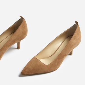 Everlane The Editor Heel In Tan Suede sz 9.5